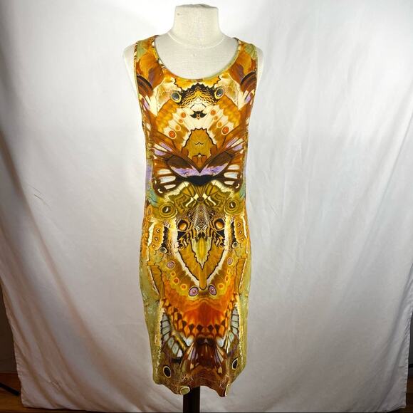 ALEXANDER McQUEEN Spring 2010 Plato's Atlantis Moth Camouflage Tank Dress Sz 44 - Picture 2 of 16